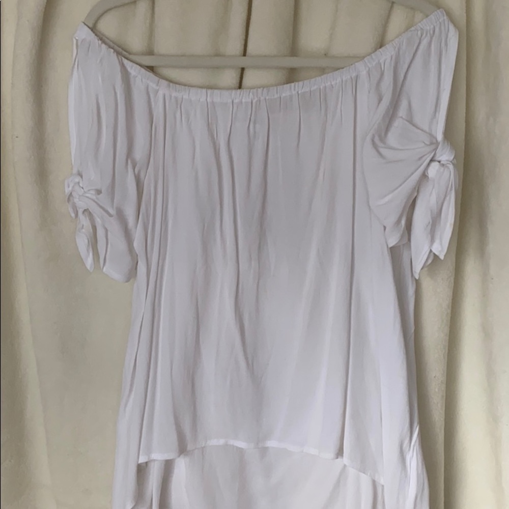 White off the shoulder top